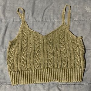 American eagle knit crop tank super cute on!